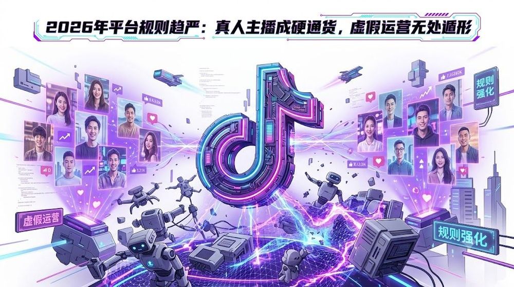 2026年平台规则趋严:真人主播成硬通货,虚假运营无处遁形
