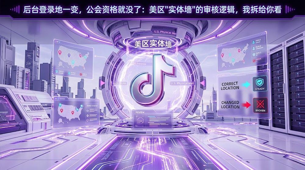 后台登录地一变,公会资格就没了:美区"实体墙"的审核逻辑,我拆给你看