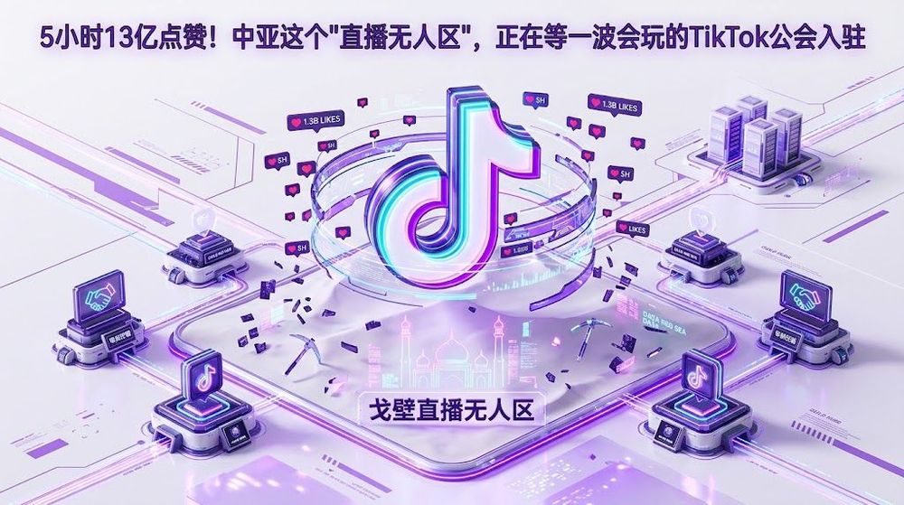 5小时13亿点赞!中亚这个"直播无人区",正在等一波会玩的TikTok公会入驻
