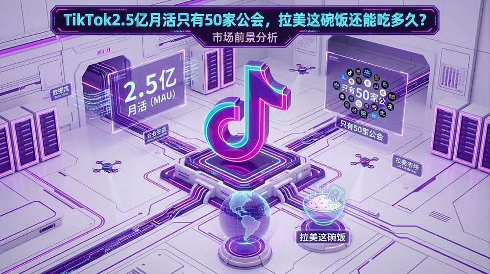 TikTok2.5亿月活只有50家公会,拉美这碗饭还能吃多久?