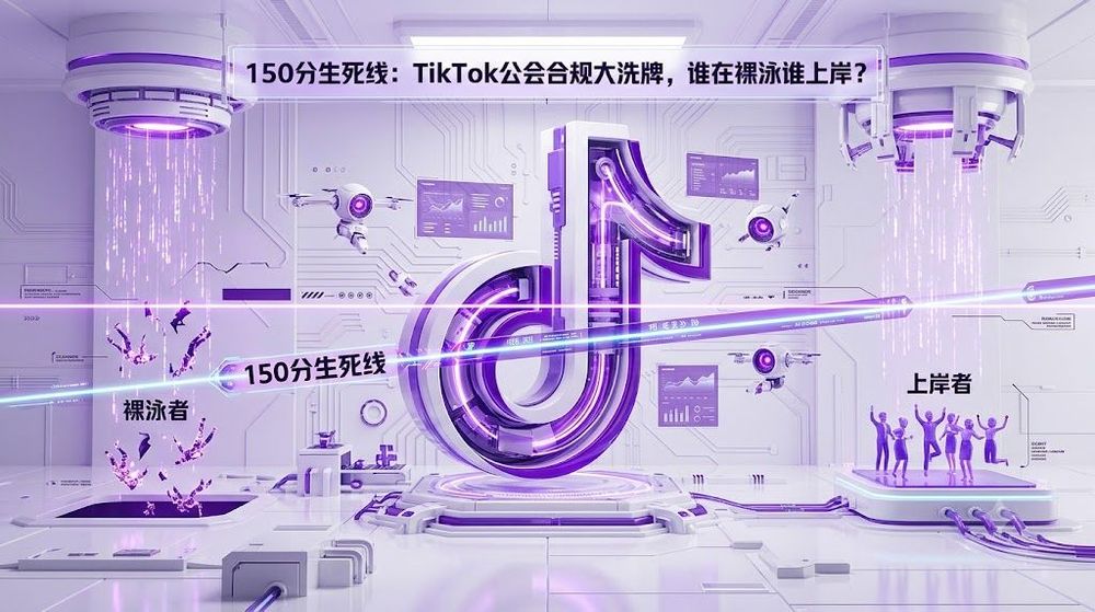 150分生死线:TikTok公会合规大洗牌,谁在裸泳谁上岸?